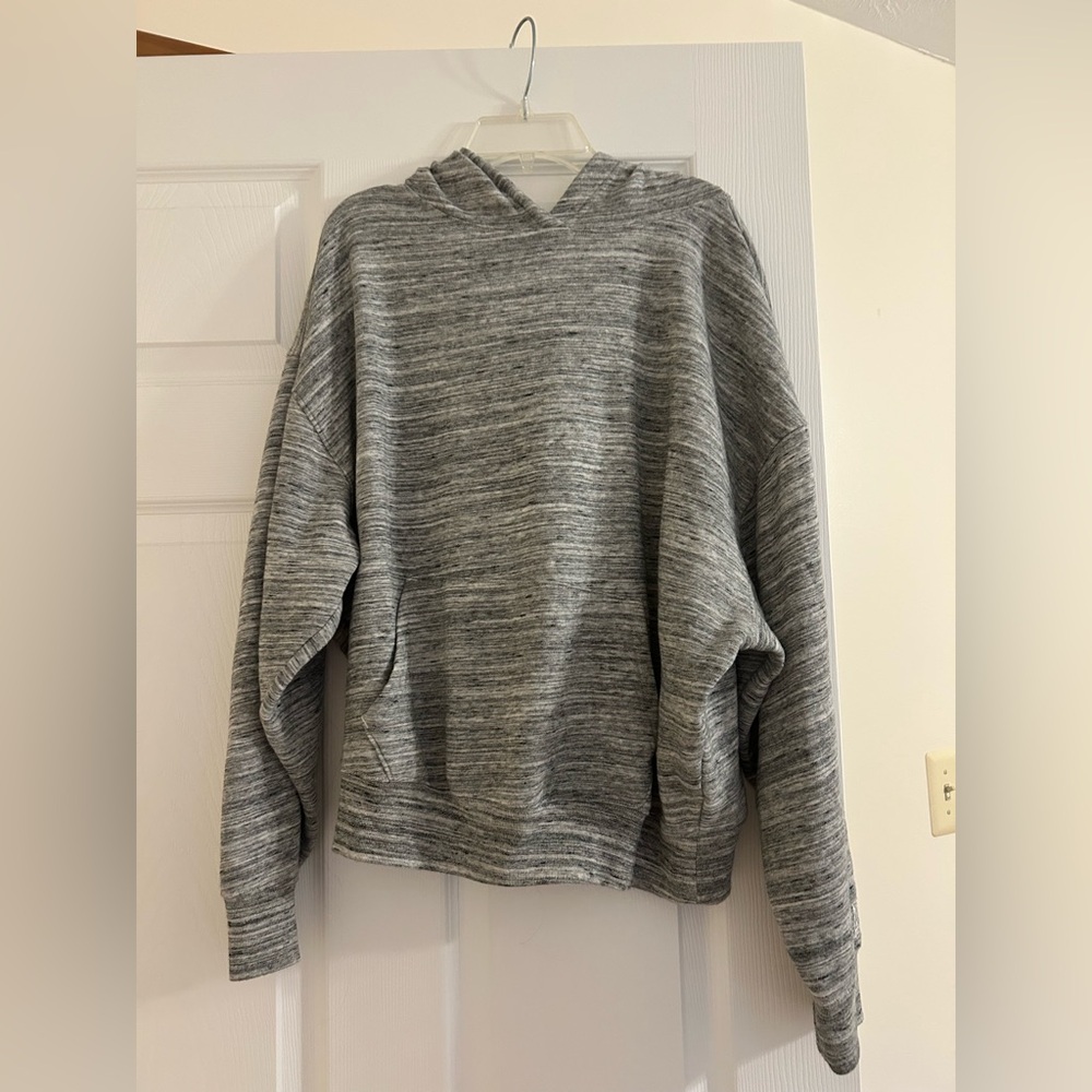 PINK Victoria's Secret Gray Hooded Pullover Sweater